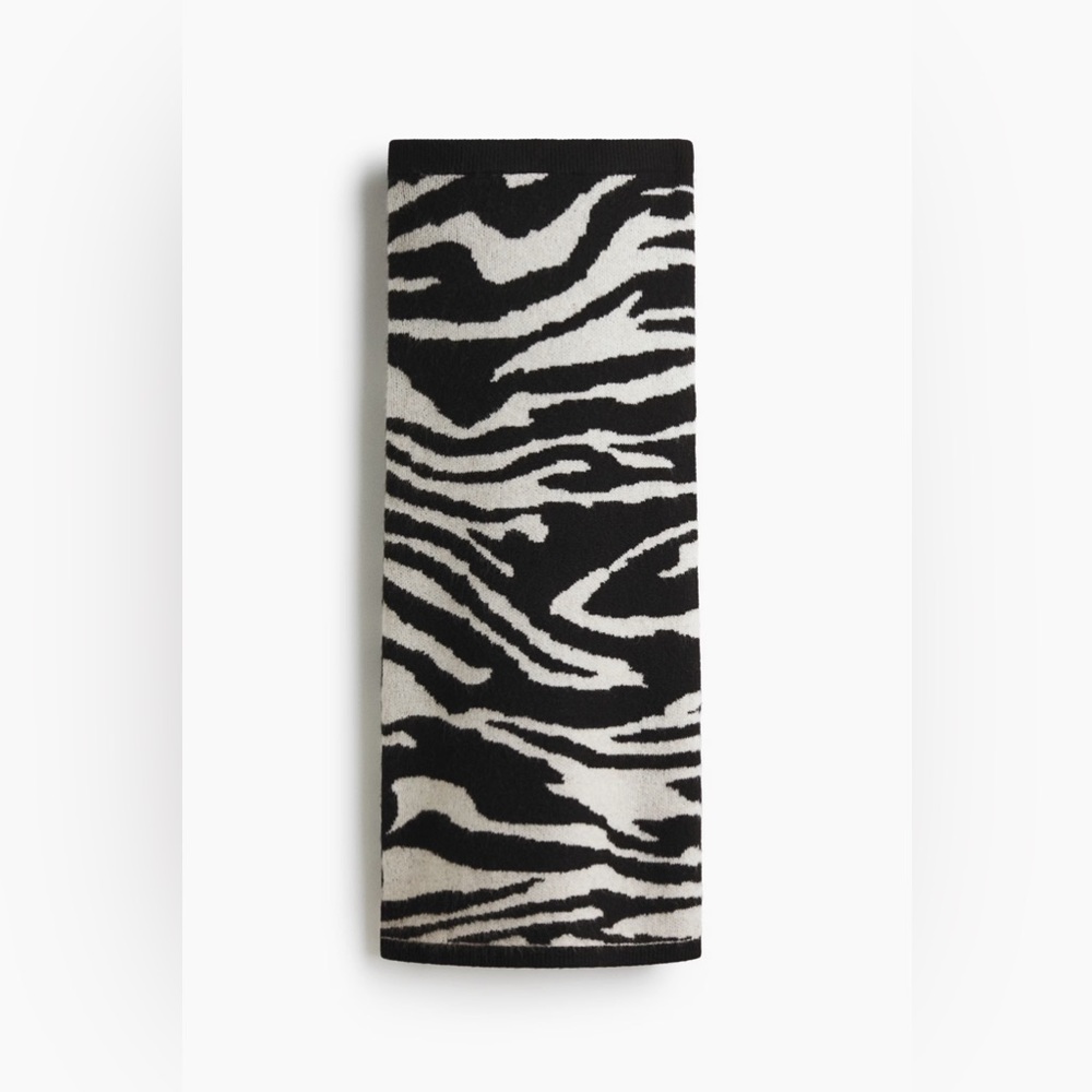 Zebra knit plus size  Skirt